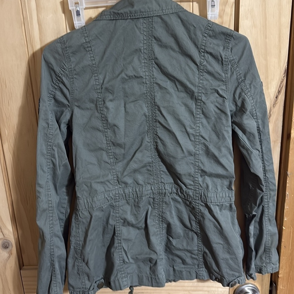RUE 21 Olive Utility Women's Green Patch Jacket - Picture 6 of 7